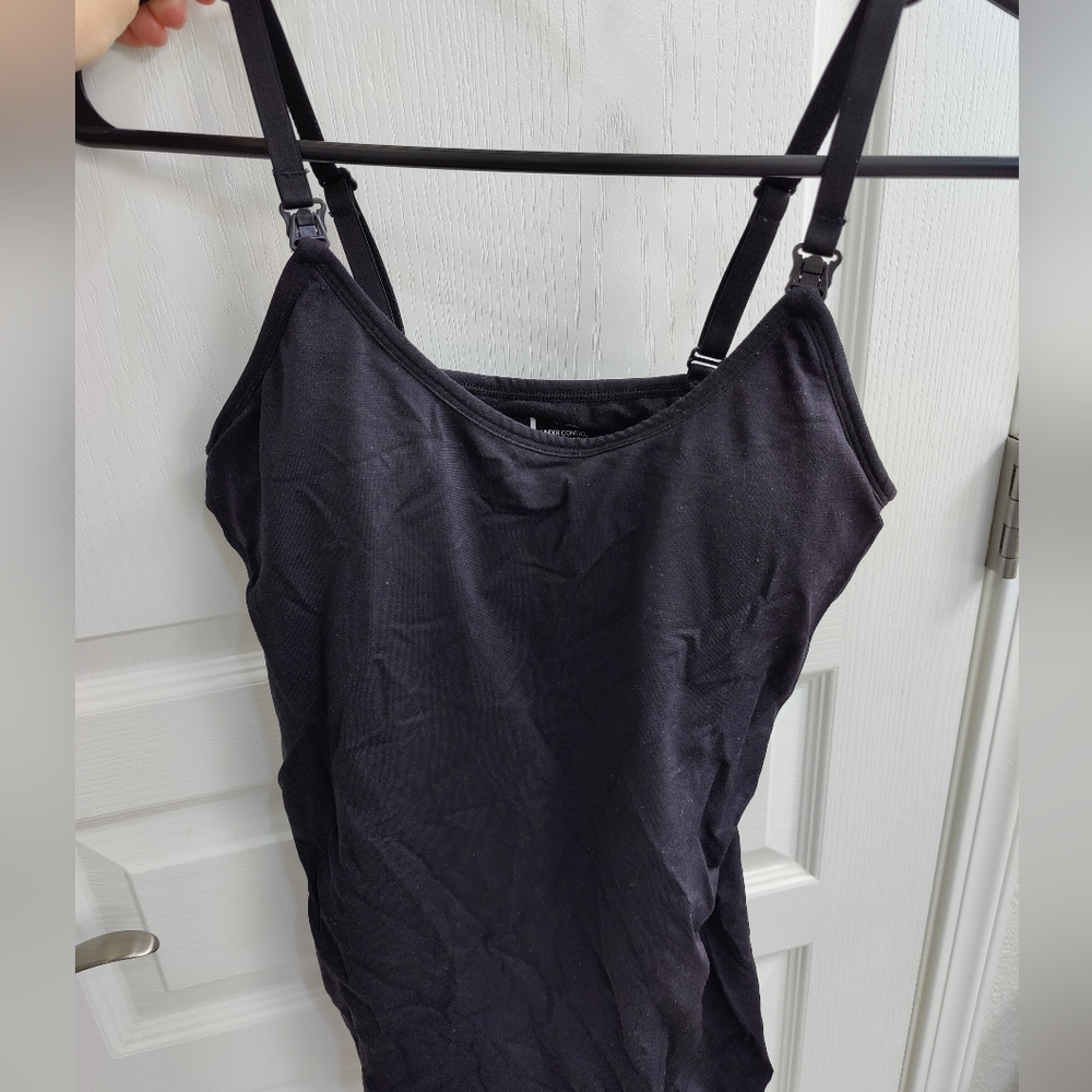 Nursing padded bra cami shirt